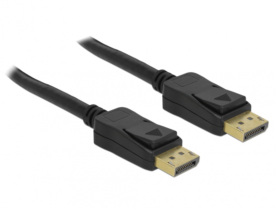 Cablu Displayport 1.2 T-T 4K 60 Hz 10m Negru, Delock 84862 1.2