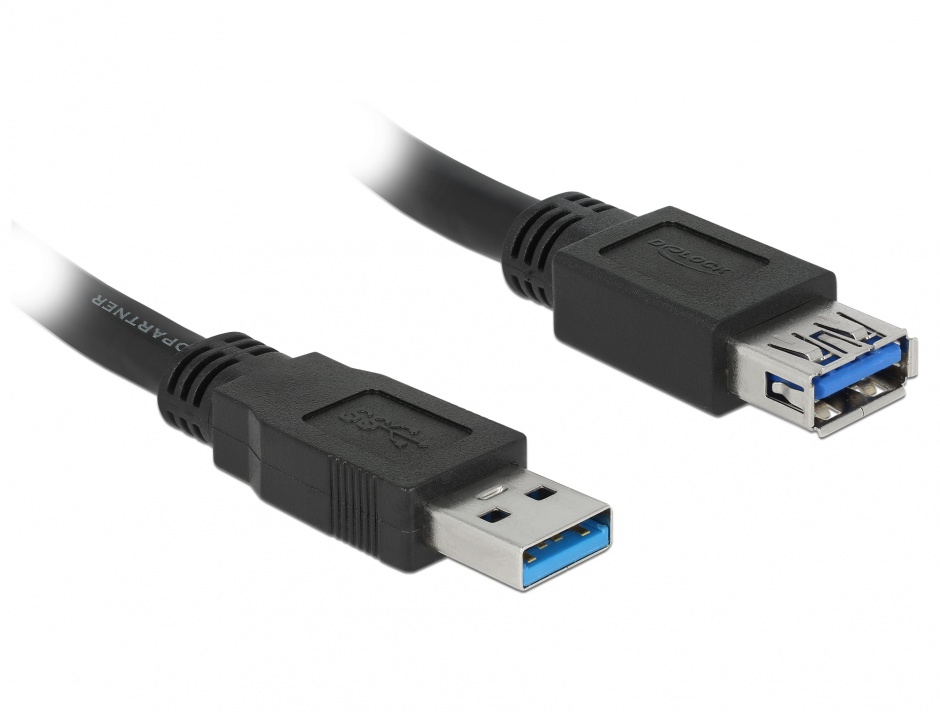 Cablu prelungitor USB 3.0 T-M 2m negru, Delock 85056 3.0
