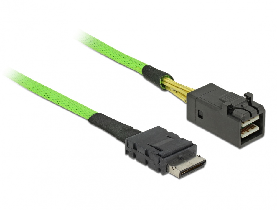 Cablu oculink pcie sff-8611 la sff-8643 0.5m, delock 85210