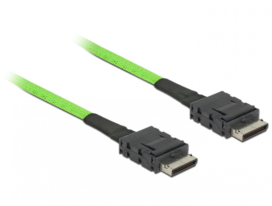 Cablu OCuLink PCIe SFF-8611 T-T 0.5m, Delock 85211 imagine noua
