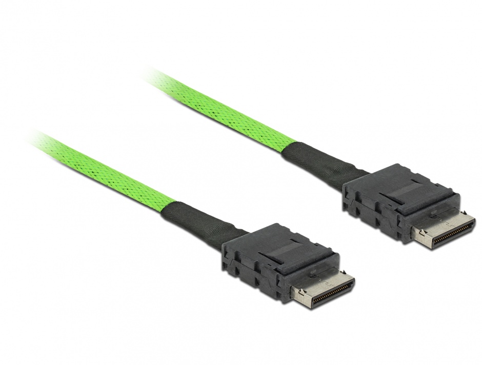 Cablu OCuLink PCIe SFF-8611 la OCuLink SFF-8611 1m, Delock 85214 imagine noua