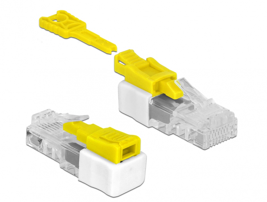 Sistem de blocare pentru cablurile de retea set 5 bucati, Delock 85334 conectica.ro
