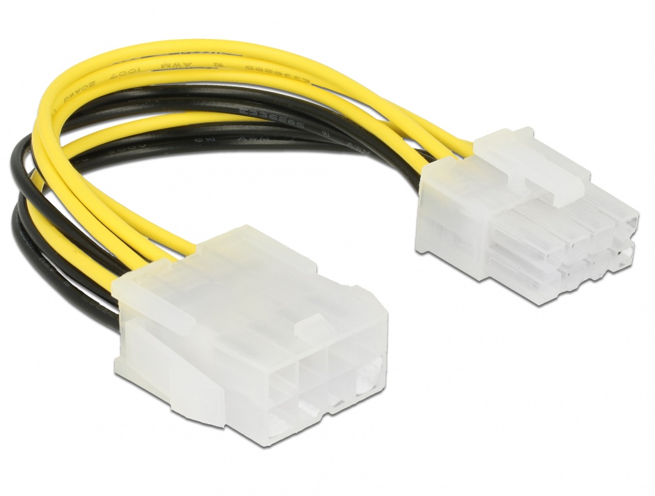 Cablu prelungitor de alimentare 8 pini EPS T-M 0.15m, Delock 85451 conectica.ro imagine noua 2022
