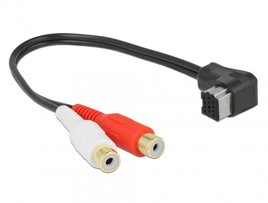 Cablu audio pioneer la 2 x rca rosu\alb t-m 25cm, delock 85721