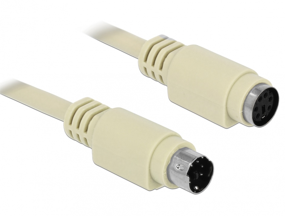 Cablu prelungitor PS/2 T-M 1.8m, Delock 85805 conectica.ro