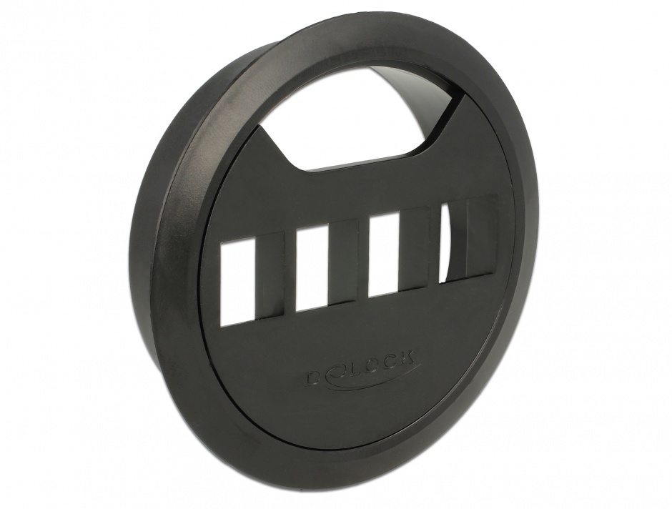 Carcasa pentru montare in masa 4 porturi keystone 80 mm negru, delock 86283