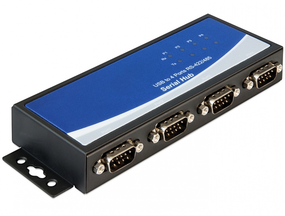 Adaptor USB la 4 x serial RS-422/485, Delock 87587 conectica.ro