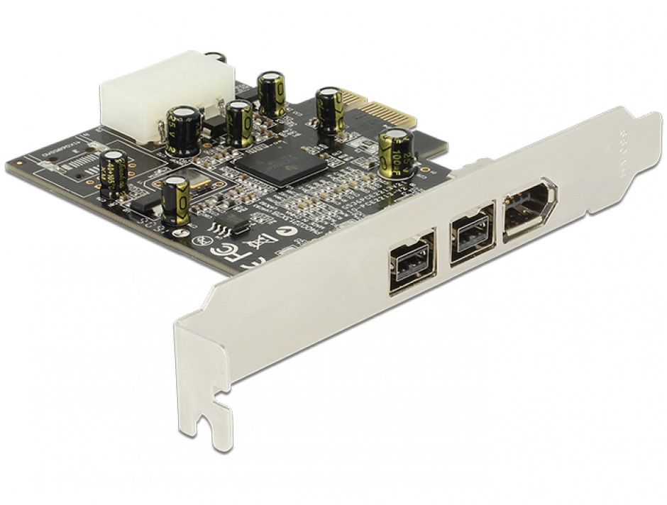PCI Express Firewire 2 porturi B + 1 port A, Delock 89153 Delock 89153 imagine 2022 3foto.ro