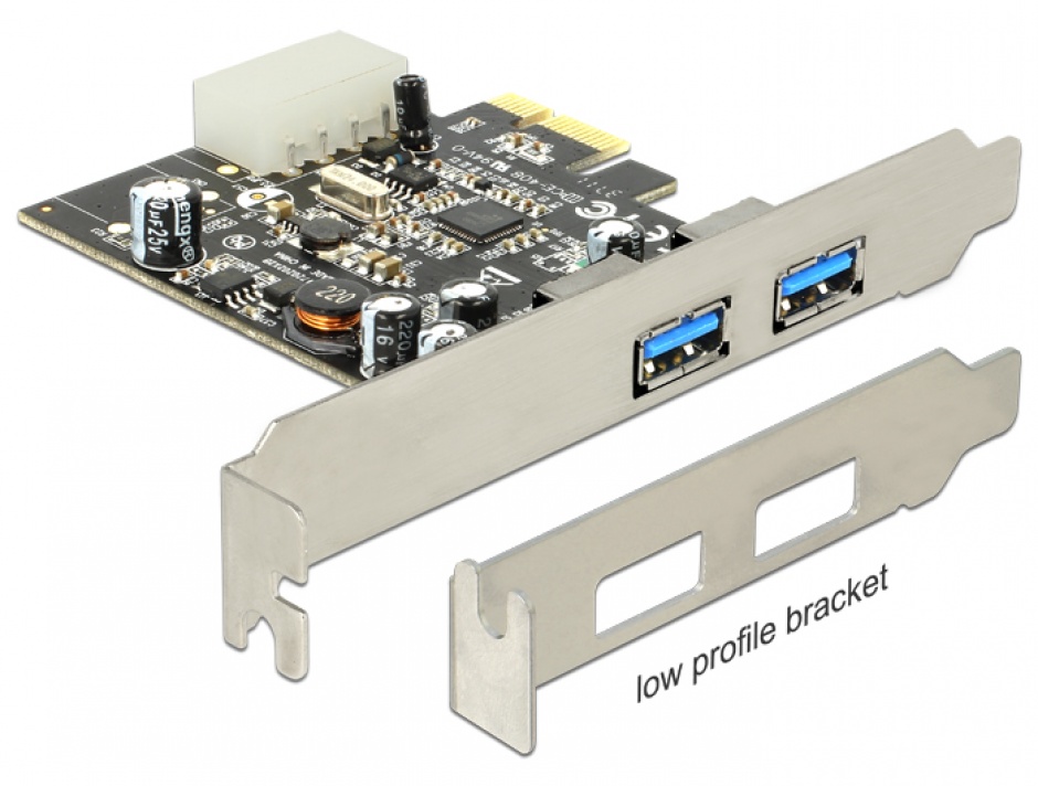 PCI Express USB 3.0 2 porturi, Delock 89241 3.0 imagine noua