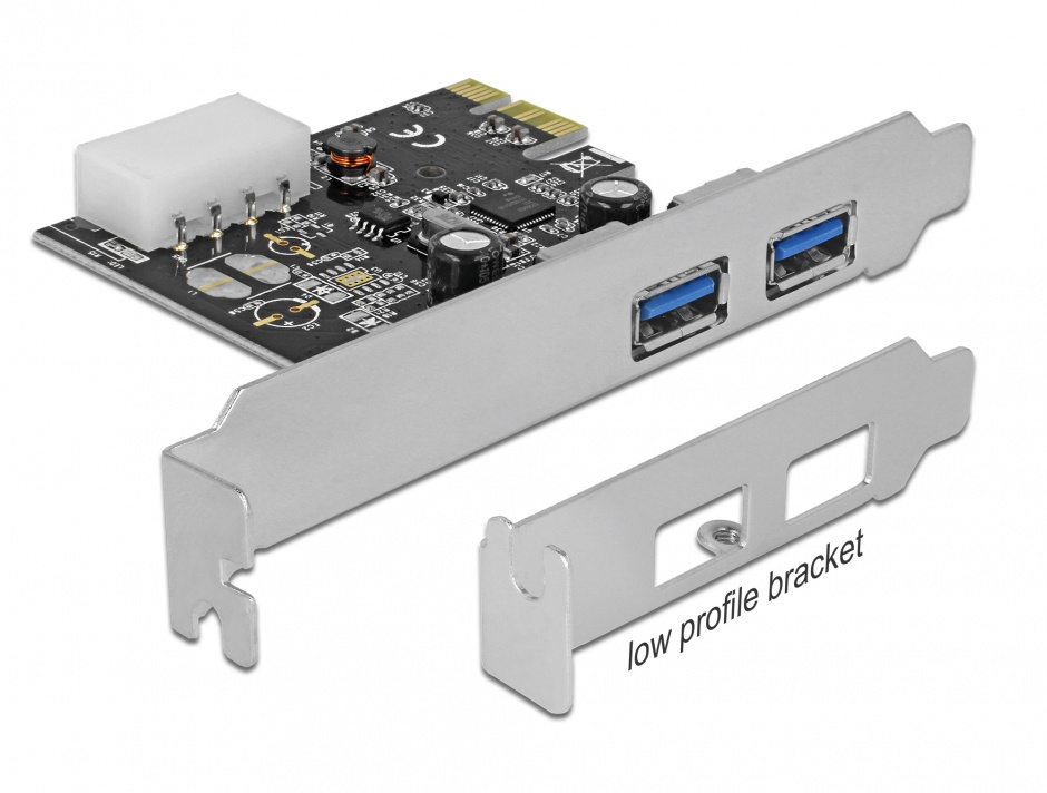 PCI Express cu 2 x USB 3.0, Delock 89243 conectica.ro