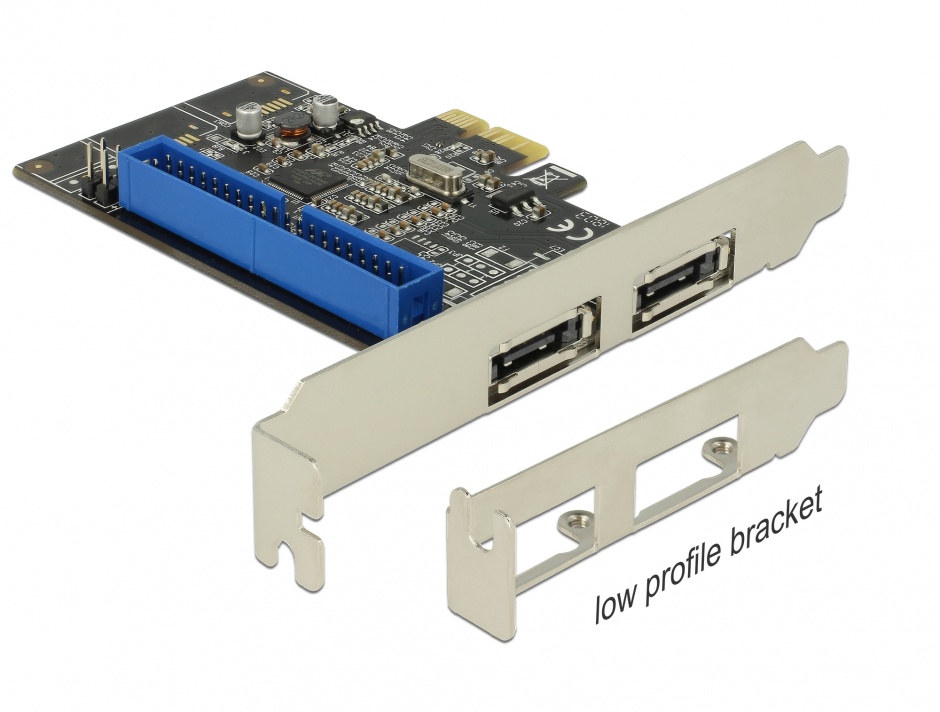 Pci express la 2 x esata iii + 1 x ide, delock 89292