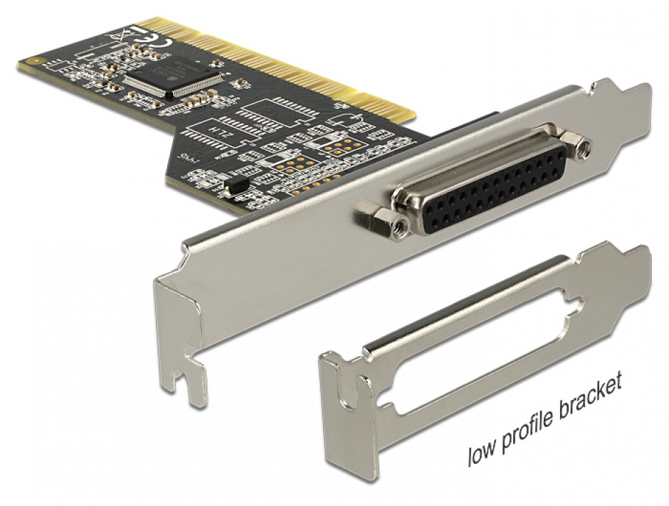 Placa PCI cu 1 x port Paralel DB25, Delock 89362 imagine noua
