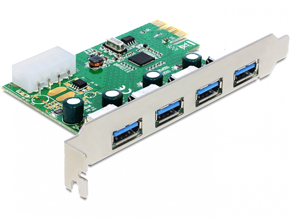PCI Express cu 4 porturi externe USB 3.0, Delock 89363 3.0 imagine noua