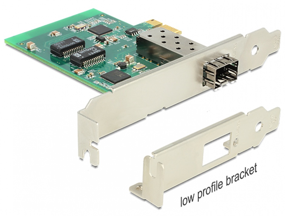 Pci express card cu 1 x sfp slot gigabit lan, delock 89368