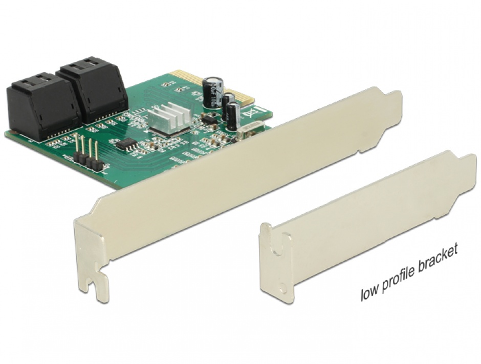 Pci express hybrid cu 4 x sata 6 gb/s interne raid, delock 89395