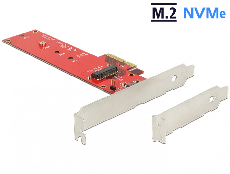 Pci express la 1 x port internal nvme m.2 ngff, delock 89455