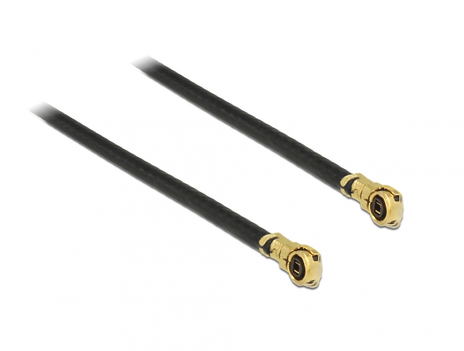 Cablu antena MHF IV/HSC MXHP32 plug la MHF IV/HSC MXHP32 plug 20cm 1.13, Delock 89643 conectica.ro
