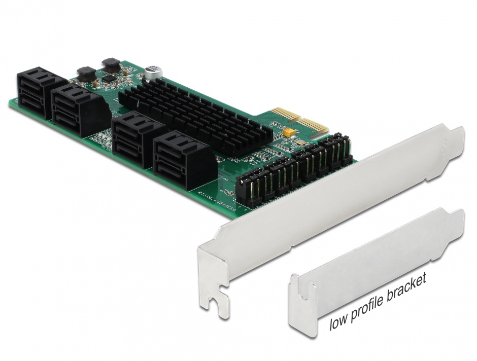 Pci express cu 8 porturi sata iii, delock 90391