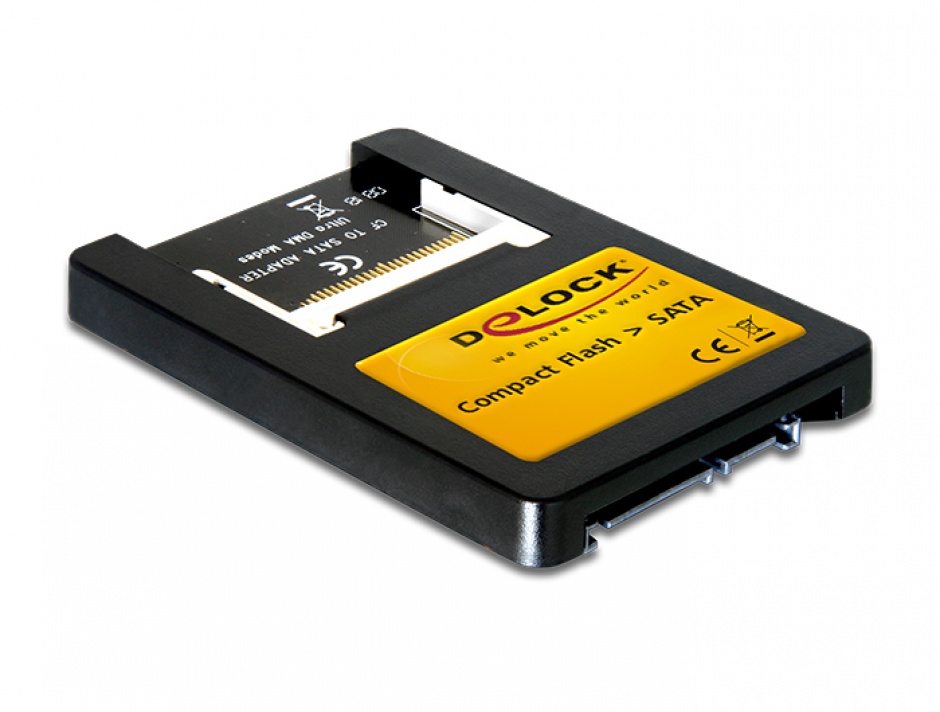 Card reader Compact Flash la interfata SATA 2,5 inch, Delock 91661 conectica.ro imagine noua tecomm.ro