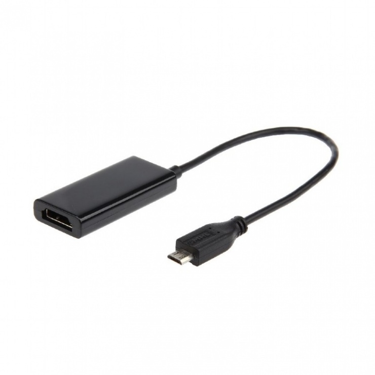 Adaptor micro usb mhl la hdmi t-m 5 pini, gembird a-mhl-002