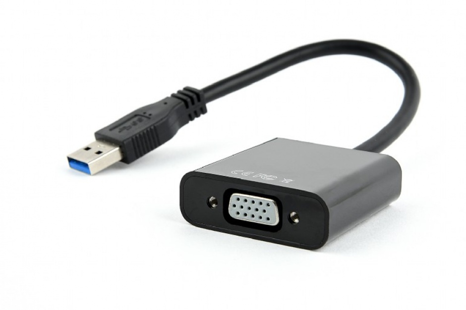 Adaptor USB 3.0 la VGA T-M 0.15m, Gembird AB-U3M-VGAF-01 conectica.ro