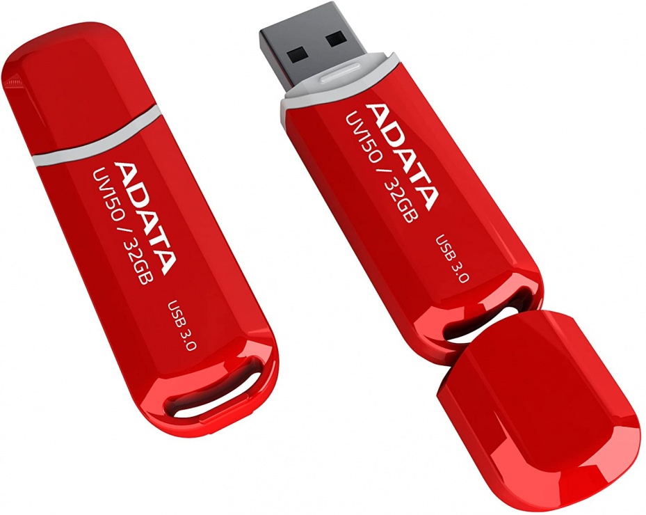 Stick USB 3.1 cu capac 32GB UV150 Rosu, ADATA AUV150-32G-RRD A-Data