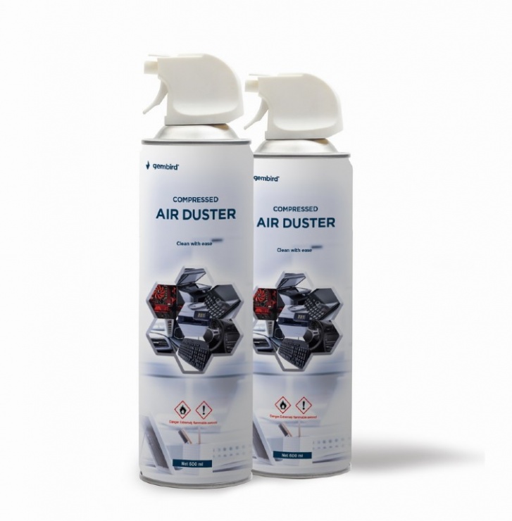 Spray curatare cu aer comprimat (inflamabil) 600ml, Gembird CK-CAD-FL600-01 conectica.ro