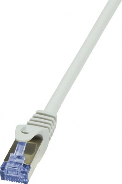 Cablu de retea rj45 sftp cat6a lsoh 0.25m gri, logilink cq3012s