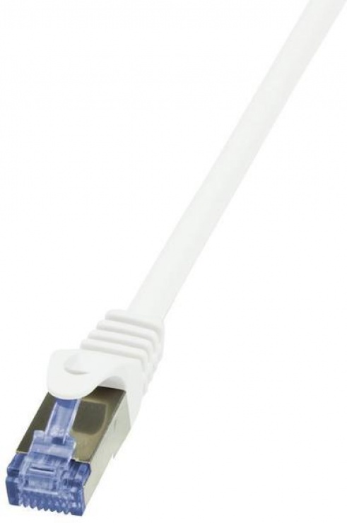 Cablu de retea S/FTP RJ45 CAT.6A LSOH 30m Alb, Logilink CQ3121S conectica.ro