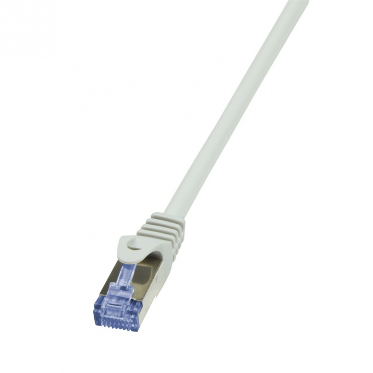 Cablu de retea RJ45 SFTP cat7 LSOH 7.5m Gri, Logilink CQ4082S conectica.ro