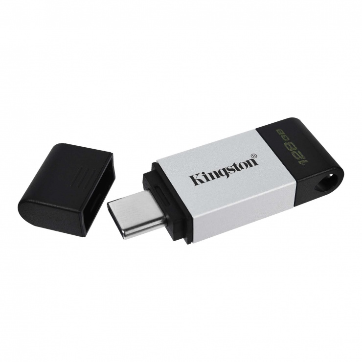 Stick USB 3.2-C 128GB Data Traveler 80, Kingston DT80/128GB imagine noua