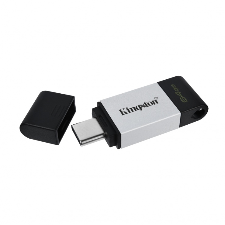 Stick USB 3.2-C 64GB Data Traveler 80, Kingston DT80/64GB conectica.ro
