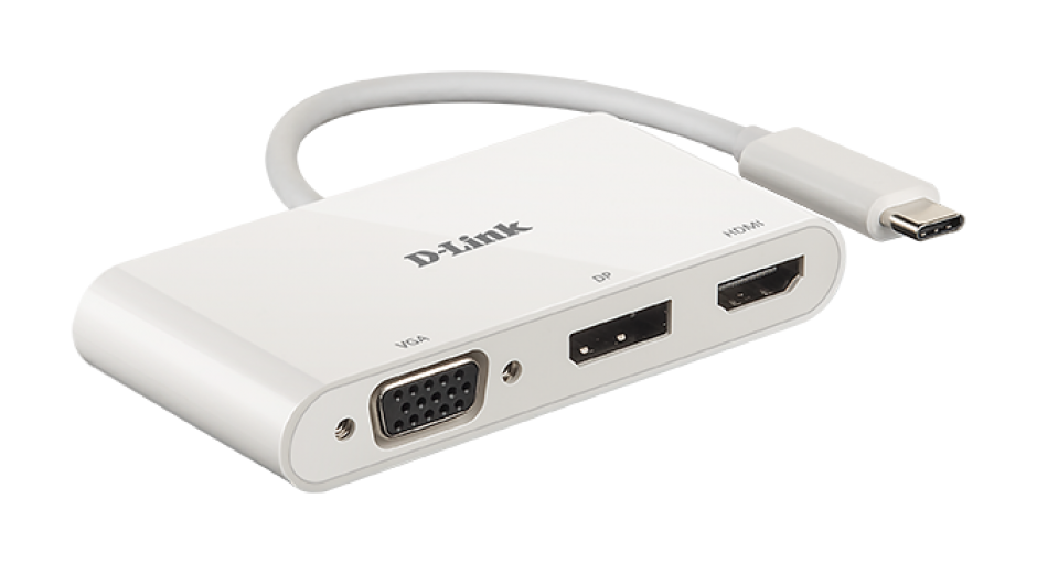 Adaptor USB-C la HDMI/VGA/DisplayPort T-M, D-LINK DUB-V310 Adaptoare imagine noua 2022
