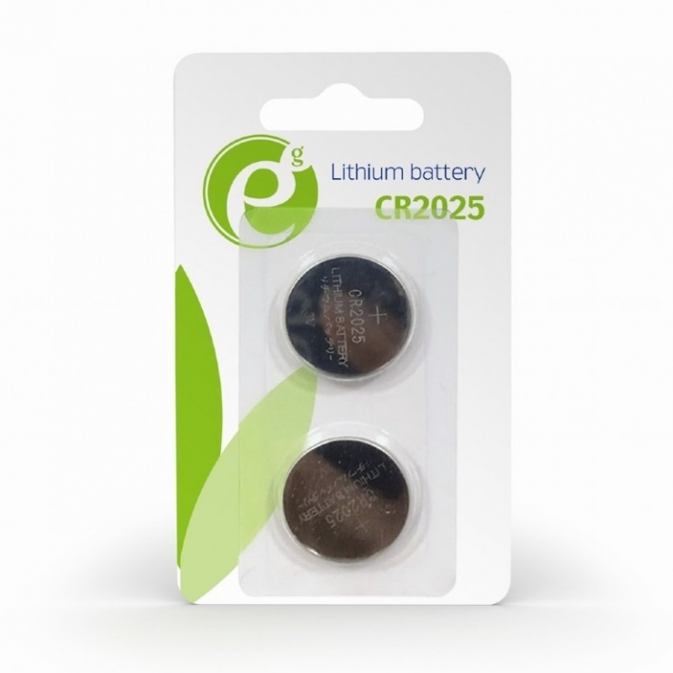 Set 2 buc baterie CR2025 3V Litiu, Energenie EG-BA-CR2025-01