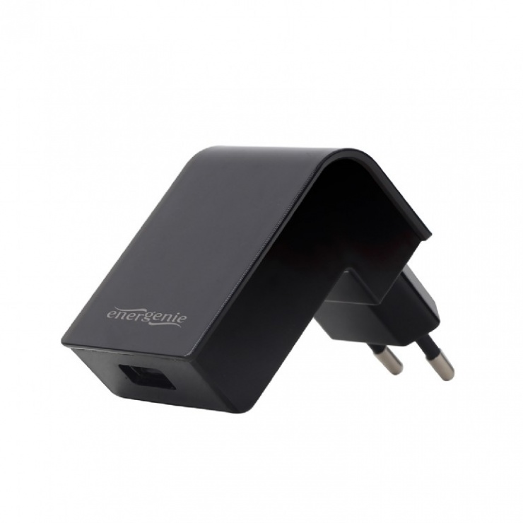 Incarcator priza 1 x usb 2.1a negru, energenie eg-uc2a-02