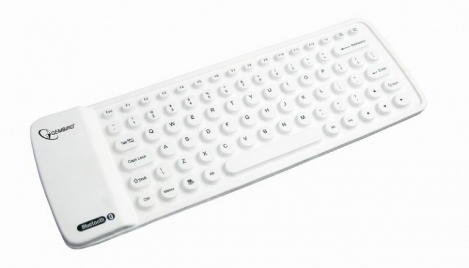 Tastatura mini Bluetooth, Gembird KB-BTF1-W-US imagine noua