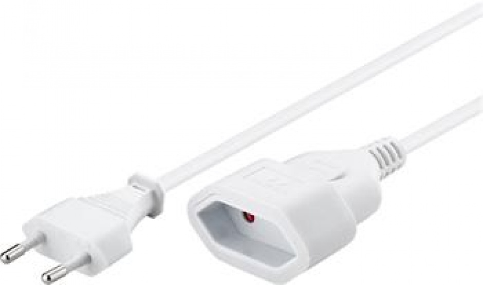 Cablu prelungitor de alimentare euro t-m alb 5m, kpsm5w