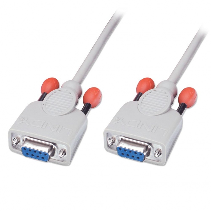 Cablu Serial RS232 Null Modem M-M 2m, Lindy L31573 imagine noua