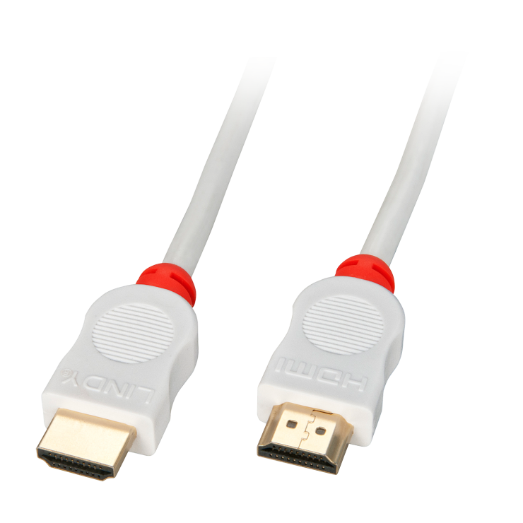 Cablu HDMI v1.4 0.5m T-T Alb, Lindy L41410 conectica.ro