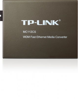 Media convertor Fast Ethernet WDM RJ 45 – SC single mode, TP-Link MC112CS conectica.ro