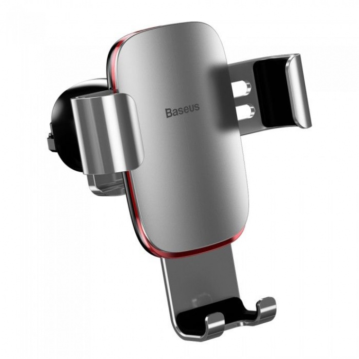 Suport auto magnetic pentru smartphone cu montare ventilator argintiu, baseus baseus metalage/air