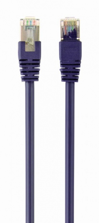 Cablu de retea rj45 ftp cat6 0.25m mov, gembird pp6-0.25m/v