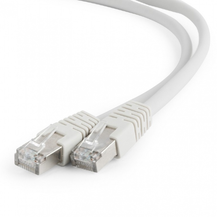 Cablu de retea RJ45 SFTP cat 6A LSOH 0.5m Gri, Gembird PP6A-LSZHCU-0.5M conectica.ro