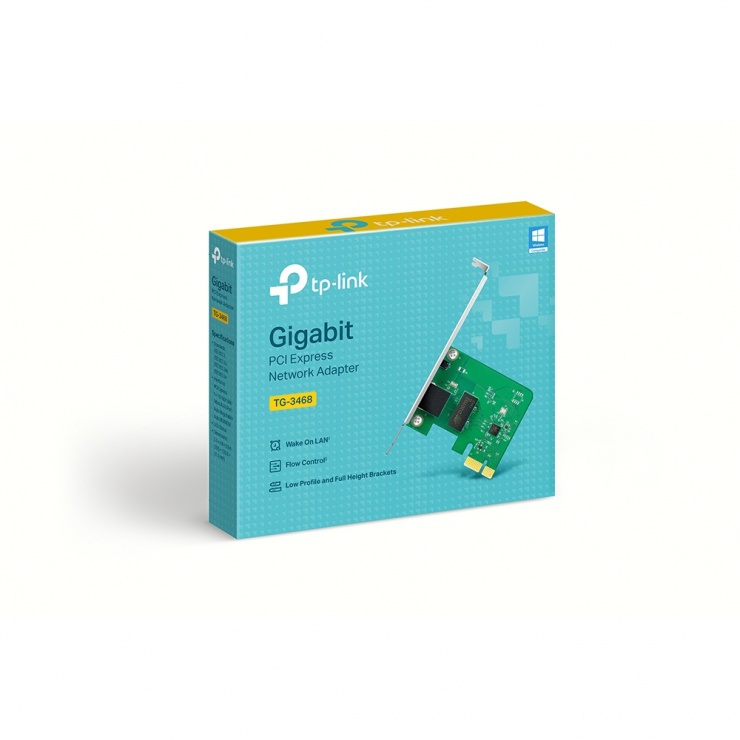 Placa de retea PCI Express Gigabit, TP-LINK TG-3468