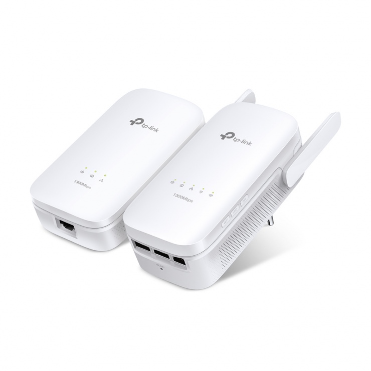 Kit Powerline AV1300 Gigabit cu Wi-Fi AC, TP-LINK TL-WPA8630KIT conectica.ro