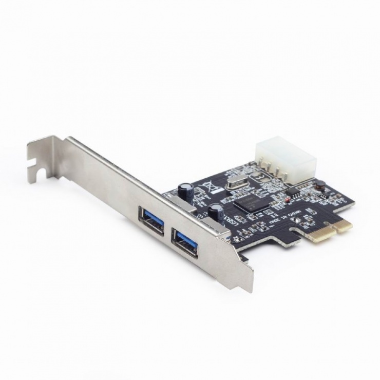 PCI Express USB 3.0, 2 porturi, Gembird UPC-30-2P imagine noua