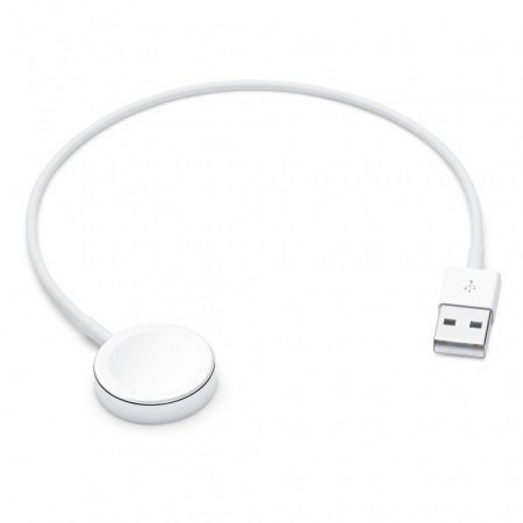 Cablu de incarcare USB-A pentru Apple Watch 1m Alb, Apple MX2E2ZM/A Apple