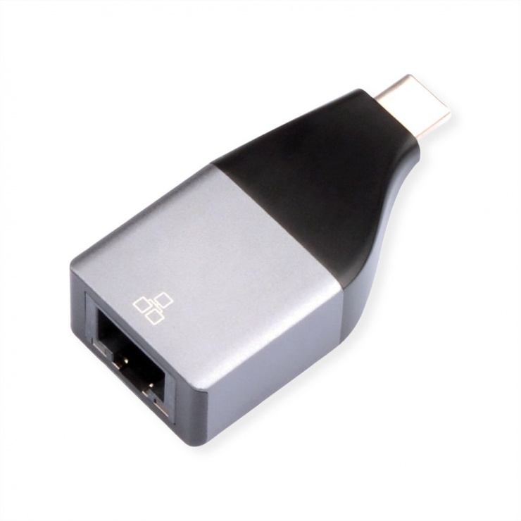 Adaptor USB 3.2 Gen 2 la Gigabit LAN, Roline 12.02.1110 imagine noua