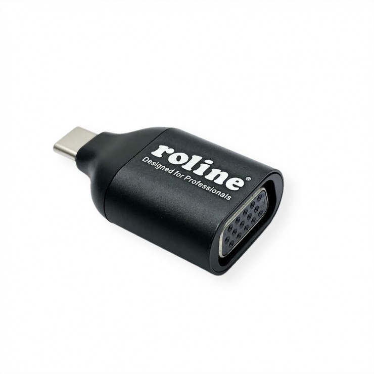Adaptor USB-C la VGA T-M, Roline 12.03.3228 imagine noua
