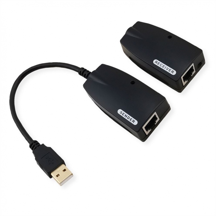 Extender USB 2.0 prin RJ45 max.50m, Value 12.99.1123 imagine noua